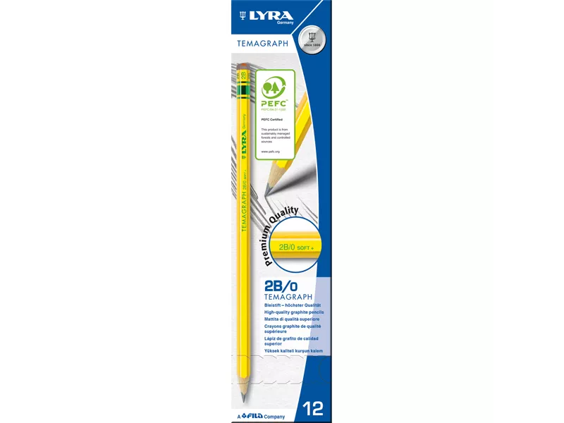 Matita Temagraph Fila - 2B - L1140102 (Conf. 12) Matita Temagraph Fila - 2B - L1140102 (Conf. 12)