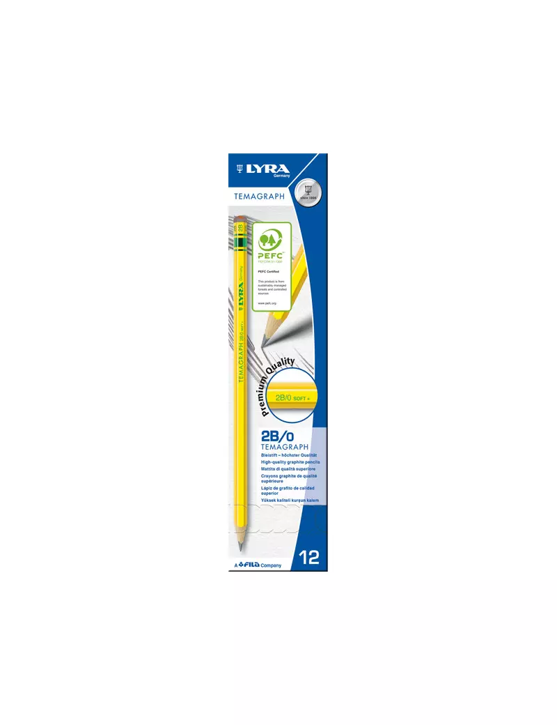 Matita Temagraph Fila - 2B - L1140102 (Conf. 12) Matita Temagraph Fila - 2B - L1140102 (Conf. 12)