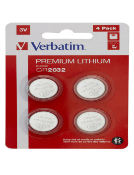 Pila Specialistica Verbatim - CR2032 - 3 V - 49533 (Conf. 4)