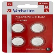 Pila Specialistica Verbatim - CR2032 - 3 V - 49533 (Conf. 4)