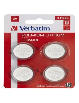 Pila Specialistica Verbatim - CR2430 - 3 V - 49534 (Conf. 4)