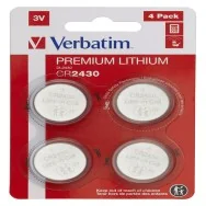 Pila Specialistica Verbatim - CR2430 - 3 V - 49534 (Conf. 4)