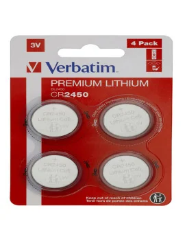 Pila Specialistica Verbatim - CR2450 - 3 V - 49535 (Conf. 4)