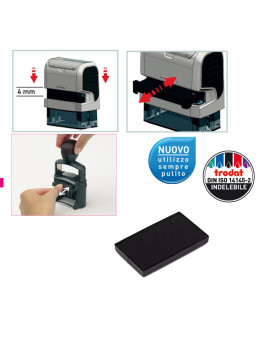 Tamponcino di Ricambio per Timbri Printy 6/4926 Trodat - 1514 (Nero Conf. 3)