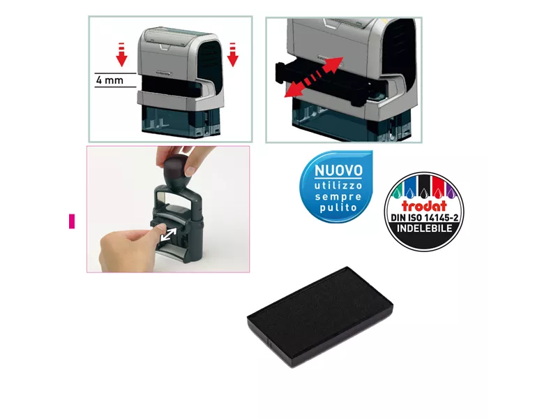 Tamponcino di Ricambio per Timbri Printy 6/4926 Trodat - 1514 (Nero Conf. 3) Tamponcino di Ricambio per Timbri Printy 6/4926 Trodat - 1514 (Nero Conf. 3)