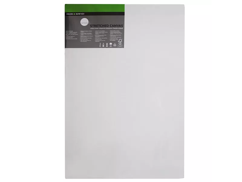 Tela con Telaio Daler-Rowney - 40x60 cm - D514084060 (Bianco)
