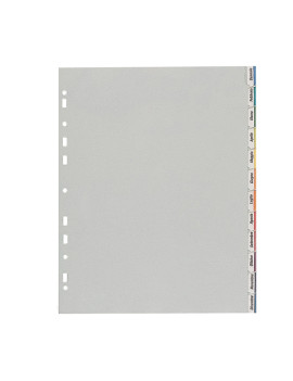 Intercalare in PPL Personalizzabile Favorit - 12 Tasti - 400006688 (Grigio)