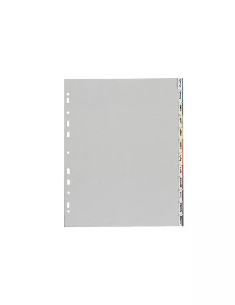 Intercalare in PPL Personalizzabile Favorit - 12 Tasti - 400006688 (Grigio)