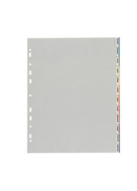 Intercalare in PPL Personalizzabile Favorit - 12 Tasti - 400006688 (Grigio)