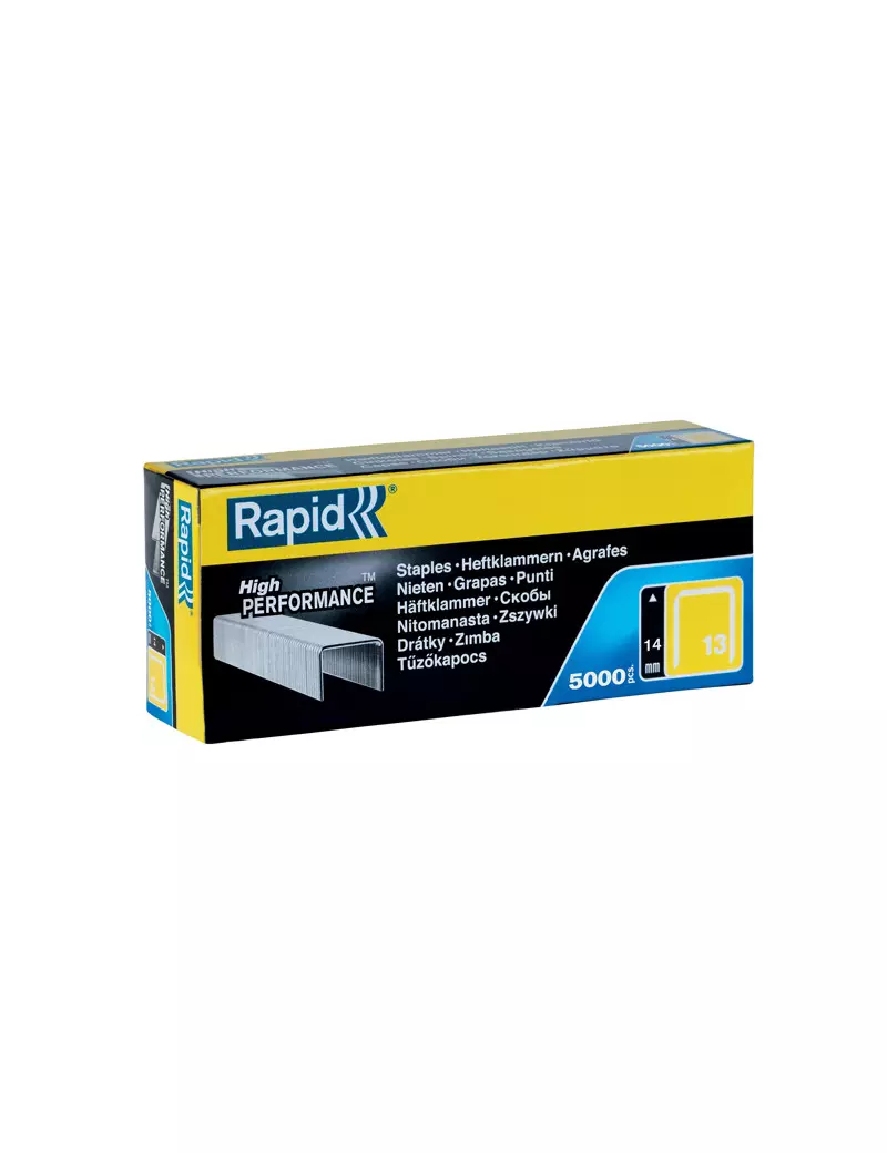 Punti Metallici per Fissatrice Rapid - 13/14 - 11850500 (Conf. 5000) Punti Metallici per Fissatrice Rapid - 13/14 - 11850500 (Conf. 5000)