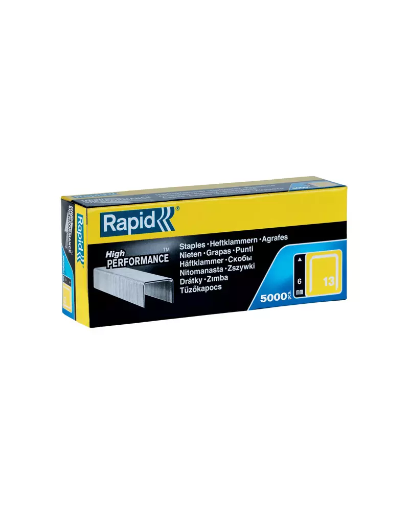 Punti Metallici per Fissatrice Rapid - 13/6 - 11830700 (Conf. 5000) Punti Metallici per Fissatrice Rapid - 13/6 - 11830700 (Conf. 5000)