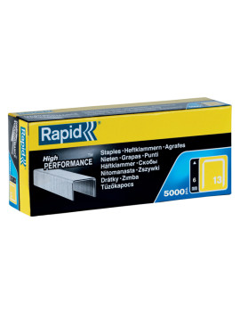 Punti Metallici per Fissatrice Rapid - 13/6 - 11830700 (Conf. 5000)