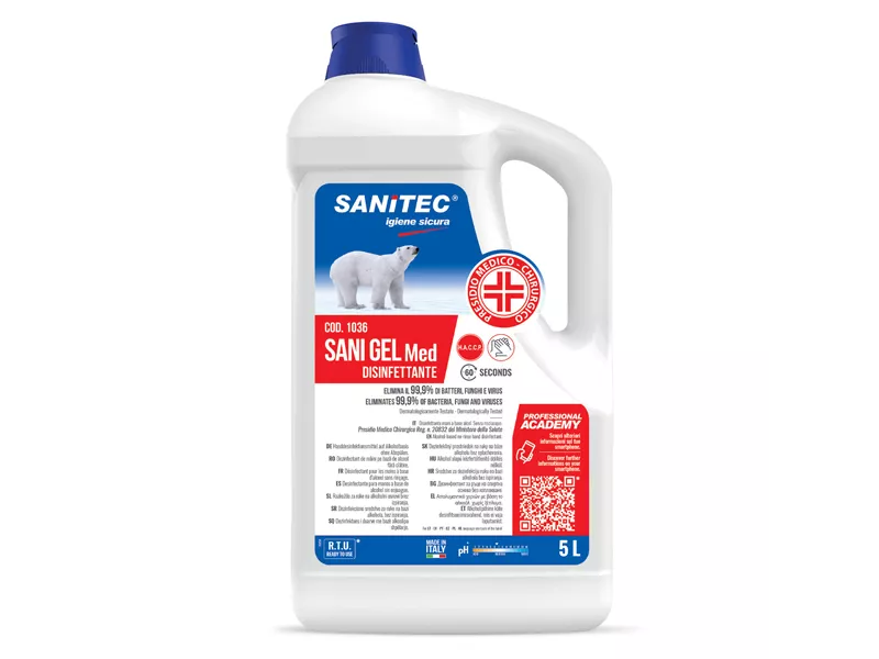 Disinfettante Mani Igienizante SaniGel Med Sanitec - 1036 - 5 Litri