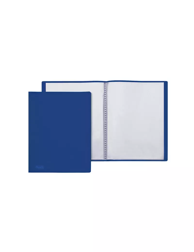 Portalistino Sviluppo Favorit - 22x30 cm - 30 Buste - 100460264 (Blu Goffrato)