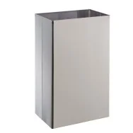 Cestino Gettacarte in Acciaio Inox Medial International - 25 Litri - 30x20x50 cm - 773002 (Argento)