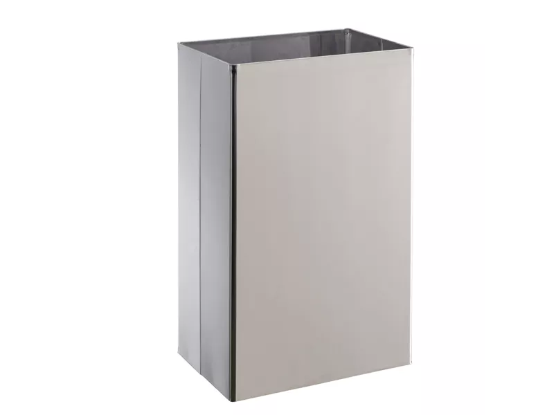 Cestino Gettacarte in Acciaio Inox Medial International - 25 Litri - 30x20x50 cm - 773002 (Argento)