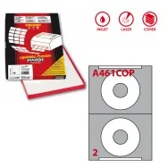 Etichette Adesive Rotonde A461 Coprenti Markin - 114,5 mm - 210A461COP (Bianco Conf. 100)