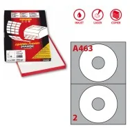 Etichette Adesive Rotonde A463 Markin - 117,5 mm - 210A460 (Bianco Conf. 100)