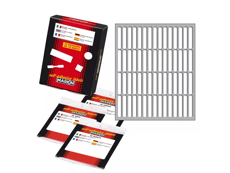 Etichette Adesive Markin - 34x5 mm - X11024 (Bianco Conf. 10)