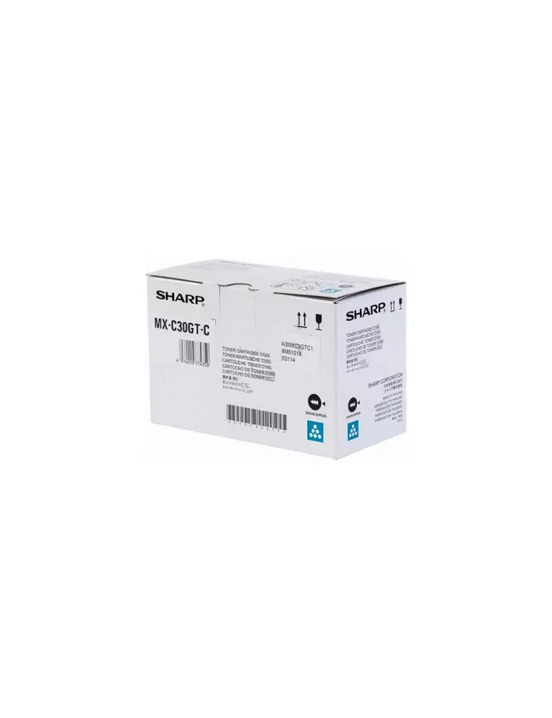 Toner Originale Sharp MX-C30GT-C (Ciano 6000 pagine) Toner Originale Sharp MX-C30GT-C (Ciano 6000 pagine)