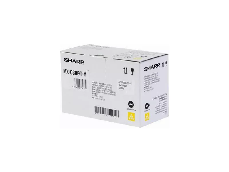 Toner Originale Sharp MX-C30GT-Y (Giallo 6000 pagine)