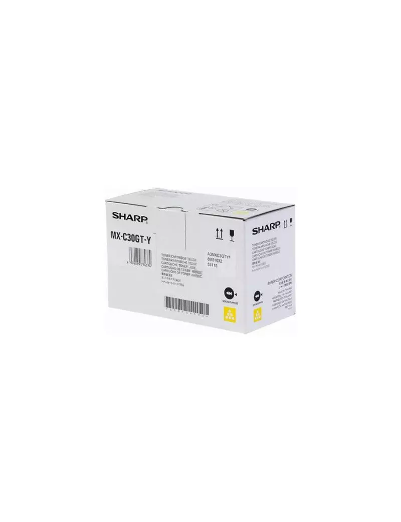Toner Originale Sharp MX-C30GT-Y (Giallo 6000 pagine) Toner Originale Sharp MX-C30GT-Y (Giallo 6000 pagine)