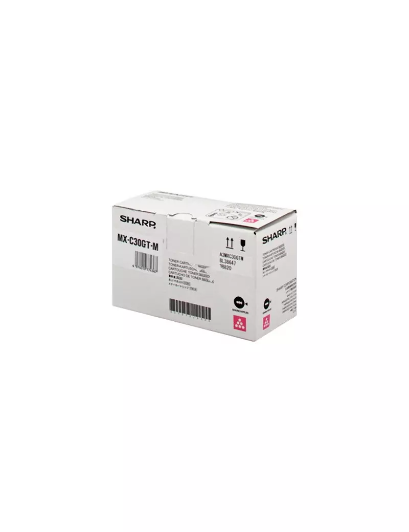 Toner Originale Sharp MX-C30GT-Y (Giallo 6000 pagine) Toner Originale Sharp MX-C30GT-Y (Giallo 6000 pagine)