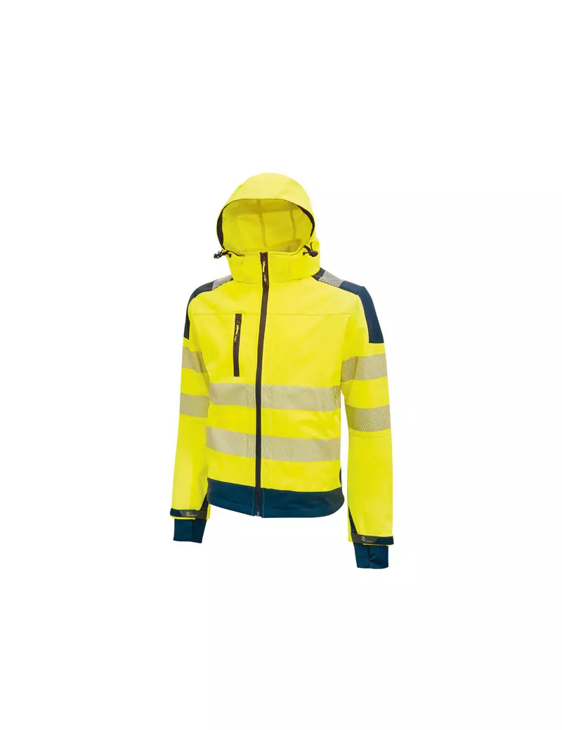 Giacca da Lavoro Softshell Alta Visibilità Miky U-Power - Taglia L - HL169YF-L (Giallo Fluo)