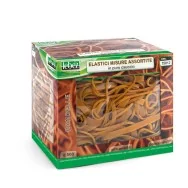 Elastici in Gomma Naturale Lebez - 500 g - Assortiti - 75012 (Ambra)