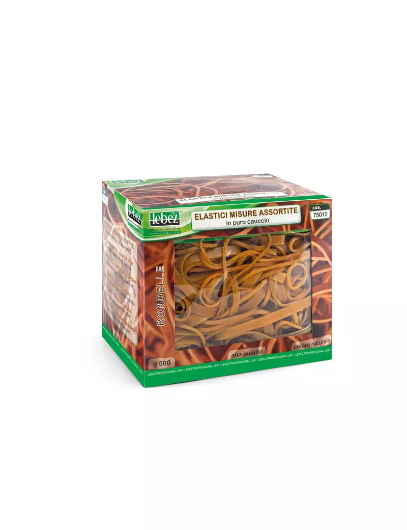 Elastici in Gomma Naturale Lebez - 500 g - Assortiti - 75012 (Ambra) Elastici in Gomma Naturale Lebez - 500 g - Assortiti - 75012 (Ambra)