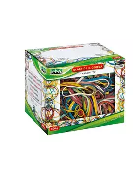 Elastici Colorati Lebez - 500 g - Assortiti - 50500 (Assortiti)