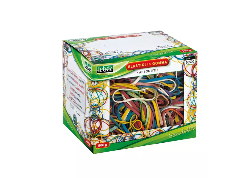 Elastici Colorati Lebez - 500 g - Assortiti - 50500 (Assortiti)