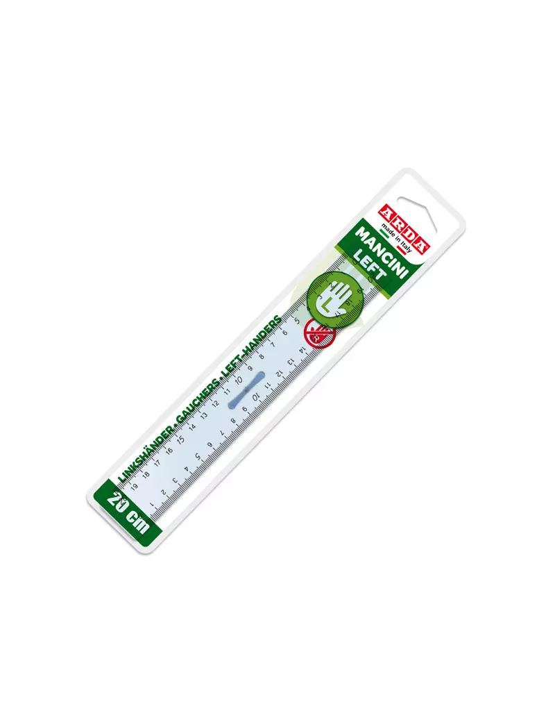 Doppiodecimetro per Mancini Arda - 20 cm - 283MAN (Trasparente) Doppiodecimetro per Mancini Arda - 20 cm - 283MAN (Trasparente)