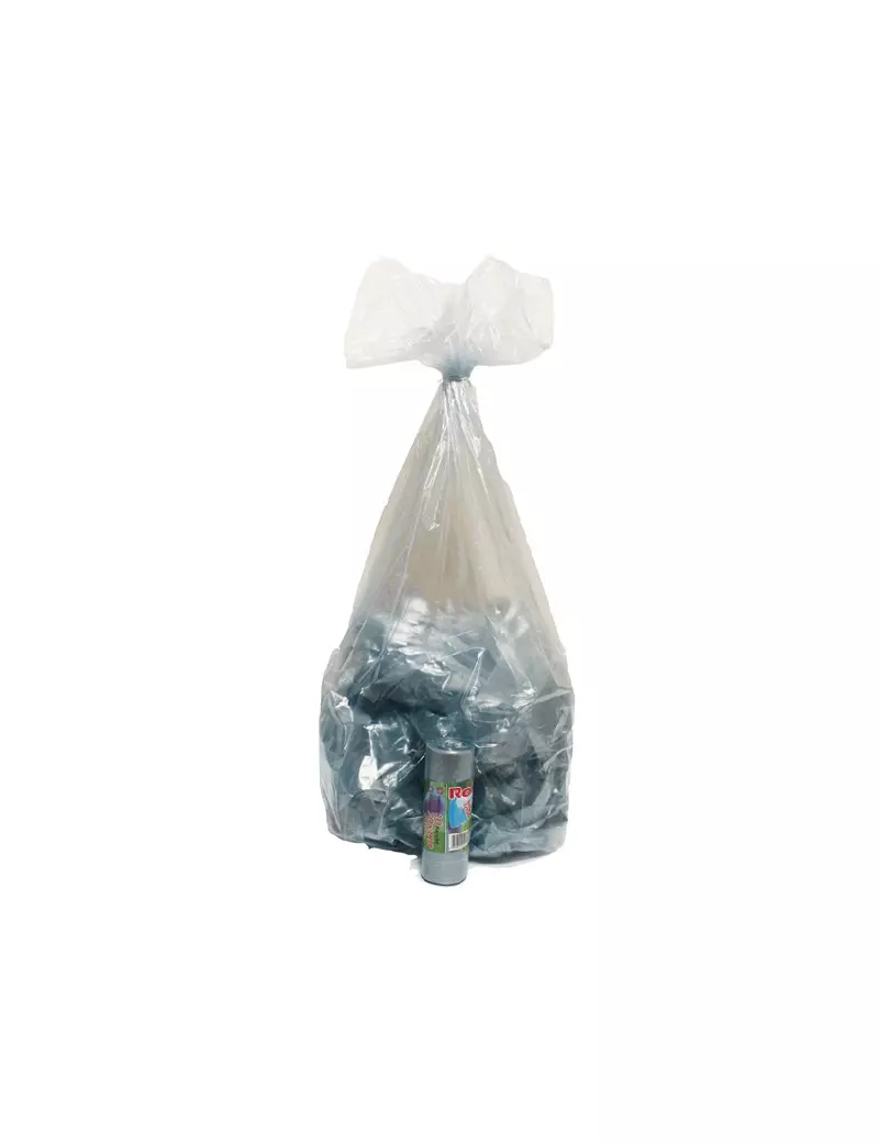 Sacco Immondizia Rolsac - 70x110 cm - 110 Litri - 10465 (Azzurro Trasparente Conf. 10) Sacco Immondizia Rolsac - 70x110 cm - 110 Litri - 10465 (Azzurro Trasparente Conf. 10)