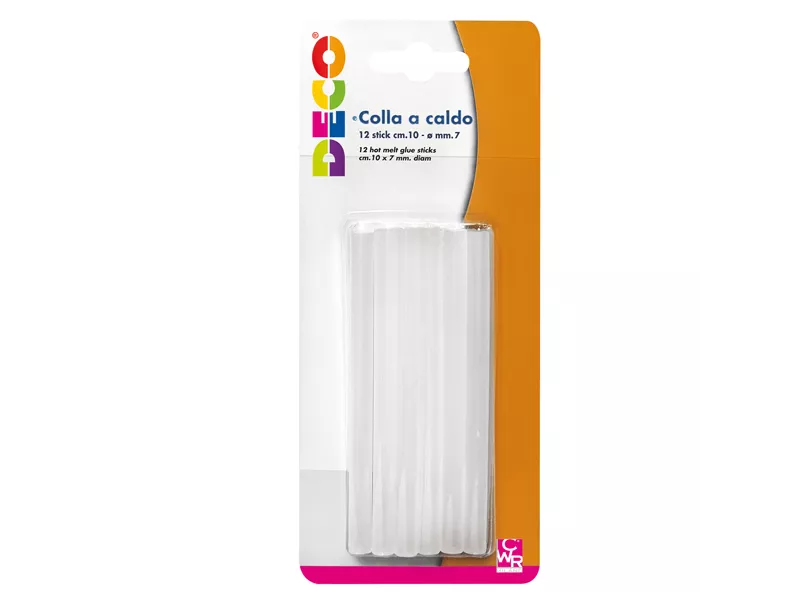 Colla Termofusibile in Stick Deco CWR - 10 cm - T705M (Trasparente Conf. 12)