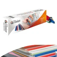 Dorsini Piatti con Invito Titanium - 3 mm - 15 Fogli - DOR.RIL 3R (Rosso Conf. 50)