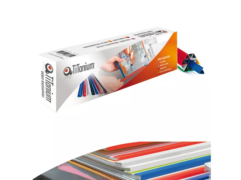 Dorsini Piatti con Invito Titanium - 4 mm - 25 Fogli - DOR.RIL 4R (Rosso Conf. 50)