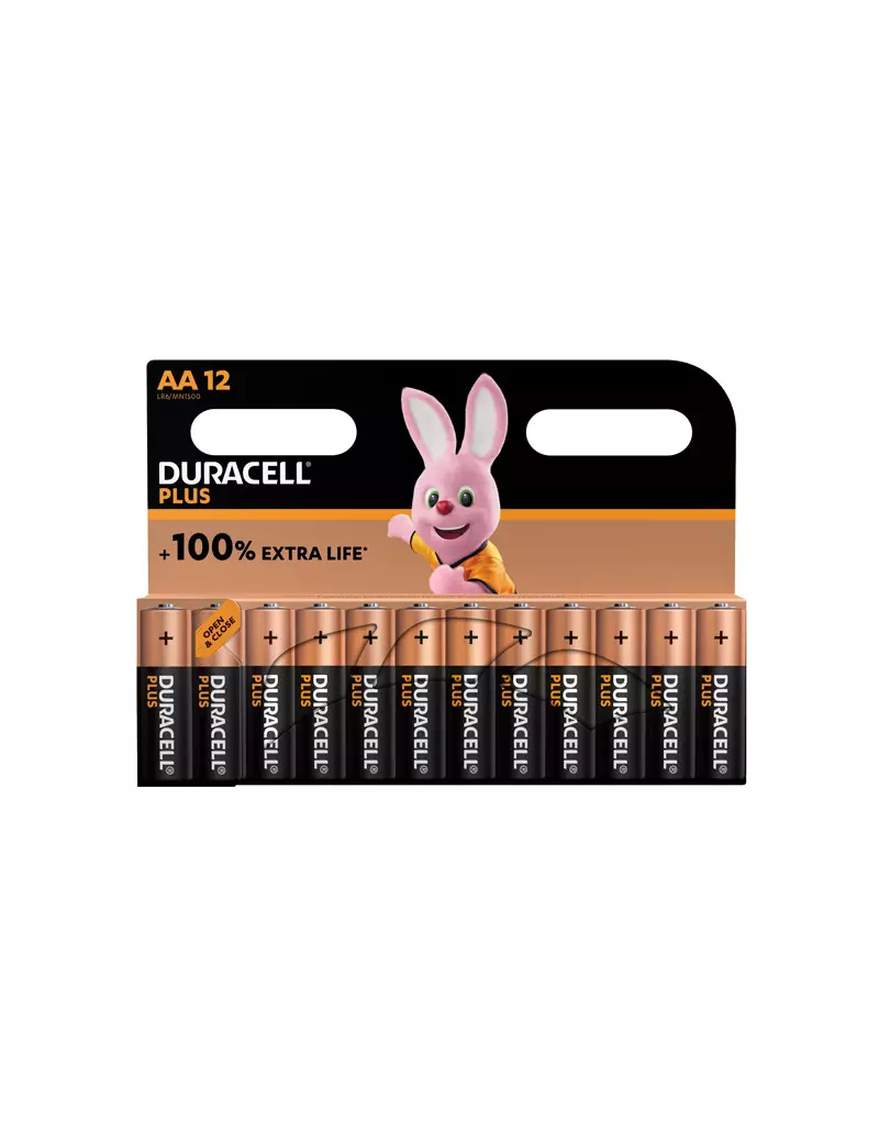 Pile Duracell Plus - Stilo AA - DU0121 (Conf. 12)