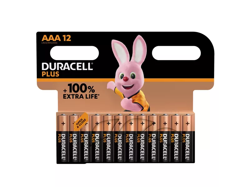 Pile Duracell Plus - Ministilo AAA - DU0221 (Conf. 12) Pile Duracell Plus - Ministilo AAA - DU0221 (Conf. 12)