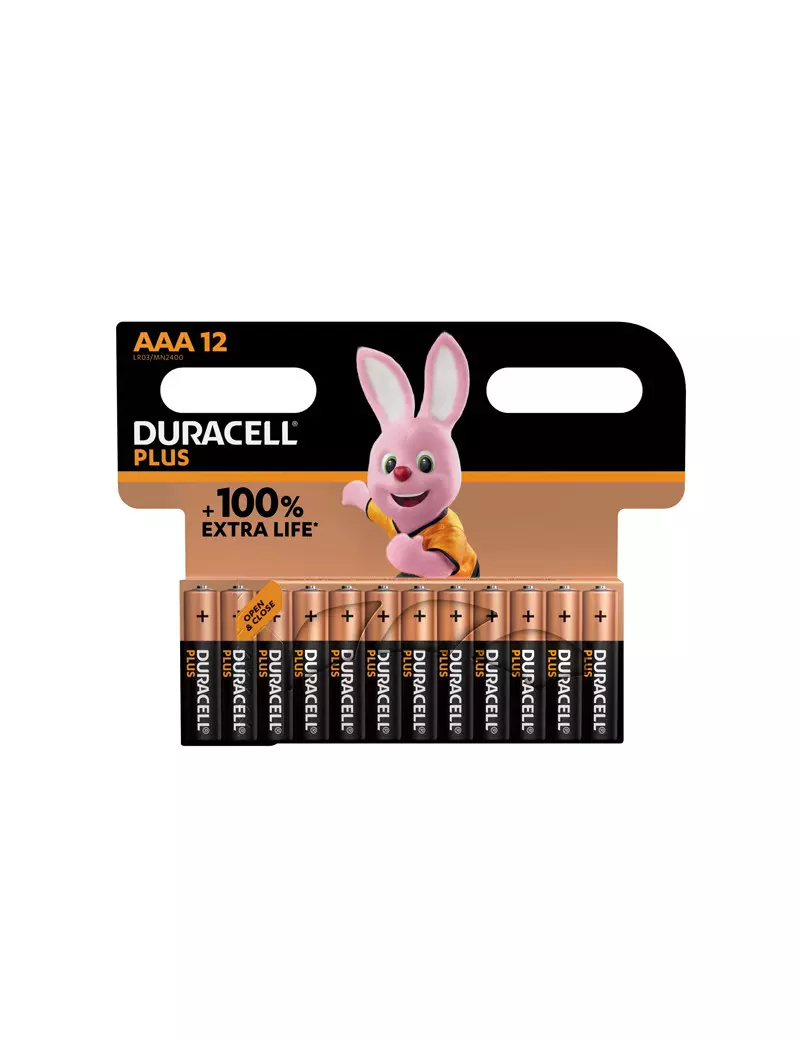 Pile Duracell Plus - Ministilo AAA - DU0221 (Conf. 12) Pile Duracell Plus - Ministilo AAA - DU0221 (Conf. 12)