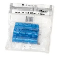 Blister in Plastica per Monete Holenbecky - 10 Centesimi - 40 Monete - 8003/20 (Blu Conf. 20)
