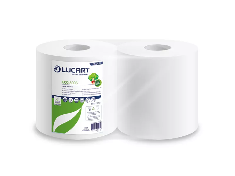 Bobina Asciugatutto Speedy Eco 800S Lucart - 2 Veli - 800 Strappi - 852421 (Conf. 2) Bobina Asciugatutto Speedy Eco 800S Lucart - 2 Veli - 800 Strappi - 852421 (Conf. 2)