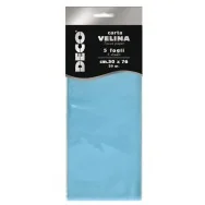 Carta Velina Deco CWR - 50x76 cm - 12283/13 (Azzurro Conf. 5)