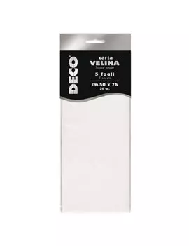 Carta Velina Deco CWR - 50x76 cm - 12283/01 (Bianco Conf. 5)