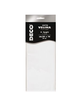 Carta Velina Deco CWR - 50x76 cm - 12295/01 (Bianco Perlato Conf. 5)
