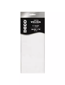 Carta Velina Deco CWR - 50x76 cm - 12295/01 (Bianco Perlato Conf. 5)