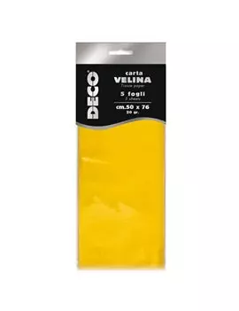 Carta Velina Deco CWR - 50x76 cm - 12283/02 (Giallo Conf. 5)