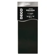 Carta Velina Deco CWR - 50x76 cm - 12283/20 (Nero Conf. 5)