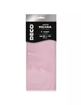 Carta Velina Deco CWR - 50x76 cm - 12283/21 (Rosa Conf. 5)