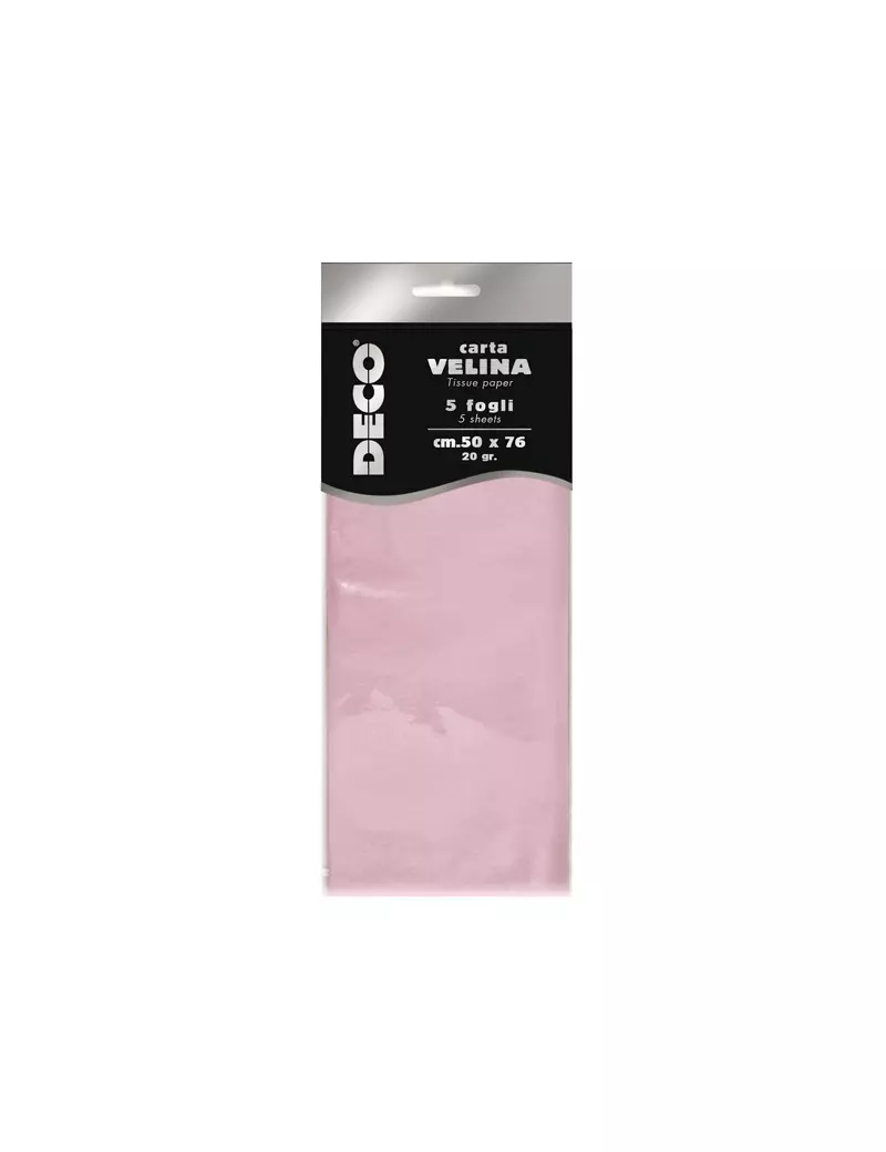 Carta Velina Deco CWR - 50x76 cm - 12283/21 (Rosa Conf. 5) Carta Velina Deco CWR - 50x76 cm - 12283/21 (Rosa Conf. 5)
